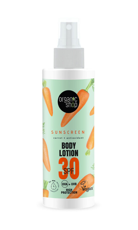 Organic Shop Αντηλιακό Σώματος SPF30, 150ml 41701E