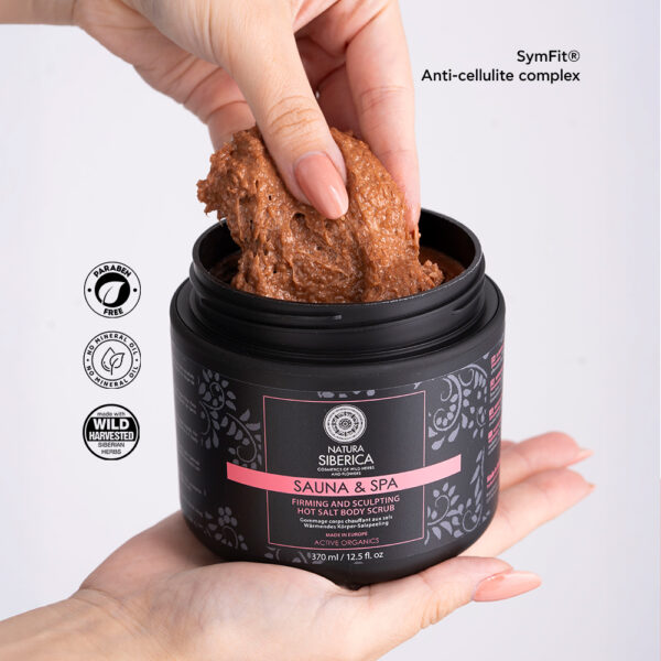 Natura Siberica Sauna & Spa Scrub Σώματος Hot Salt για Αδυνάτισμα-Σύσφιξη-Κυτταρίτιδα 370ml 0550E - Image 4