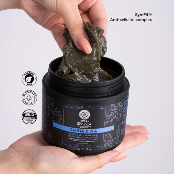 Natura Siberica Sauna & Spa Siberian Mud Body Wrap, Σιβηρική Λάσπη Κατά της Κυτταρίτιδας, 370ml 0529E - Image 4
