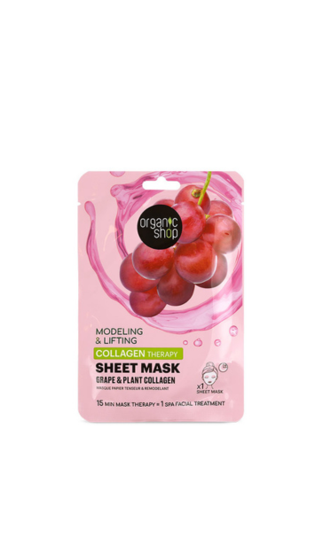 Sheet Mask Organic Shop Basic για Σύσφιξη & Ανόρθωση, 1τμχ