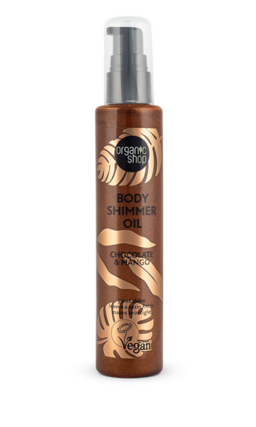 Body Shimmer Oil με Σοκολάτα & Μάνγκο, 100ml